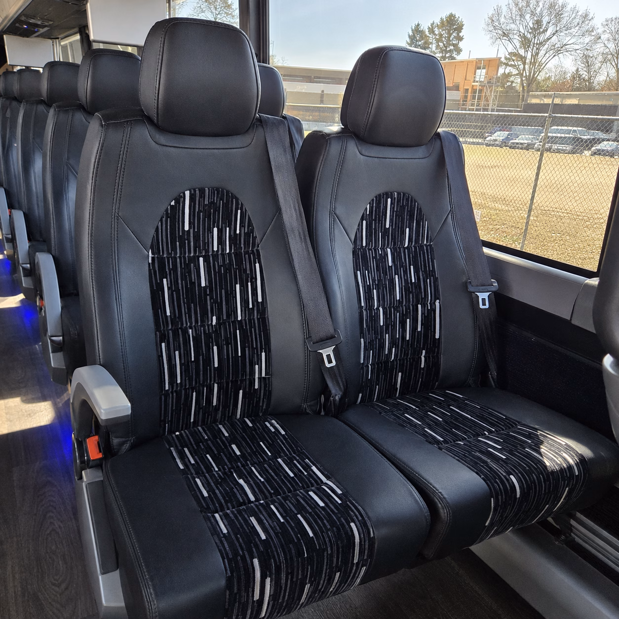san leandro charter bus services interior