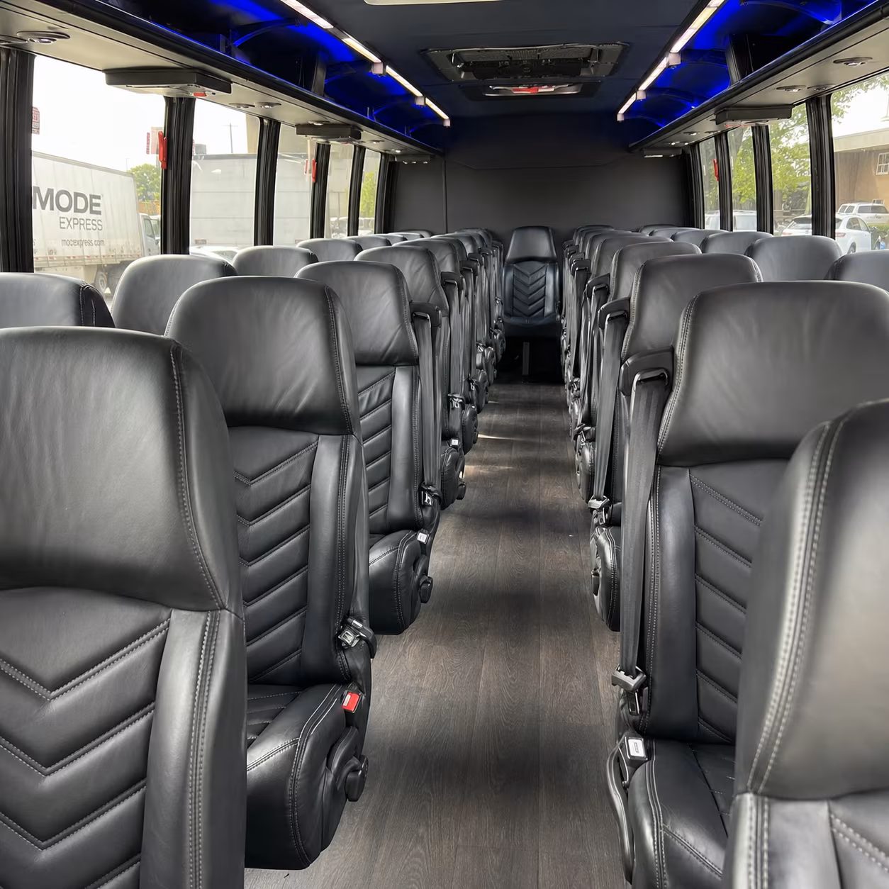 san leandro private event transportation onboard seating