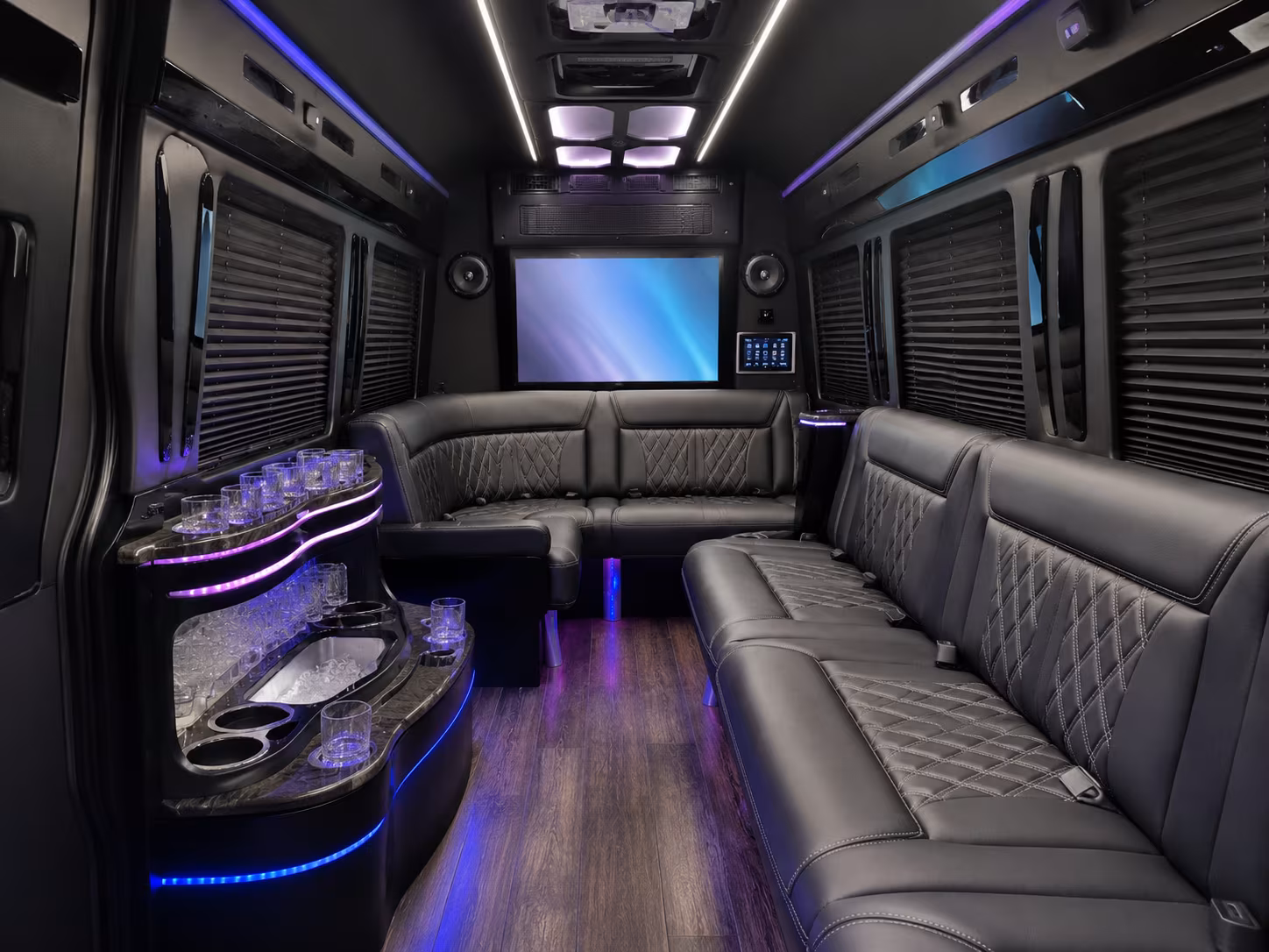 wedding private event shuttle buses at the san leandro marina